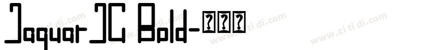 JaguarJC Bold字体转换